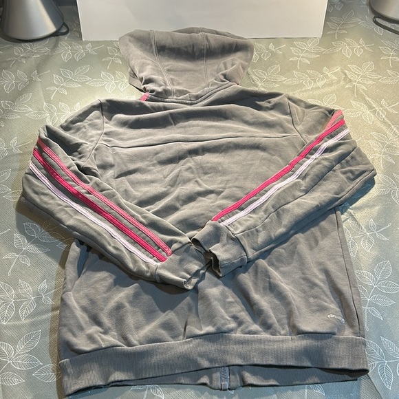 Ladies Adidas Zip Up Sweater. - Picture 4 of 5
